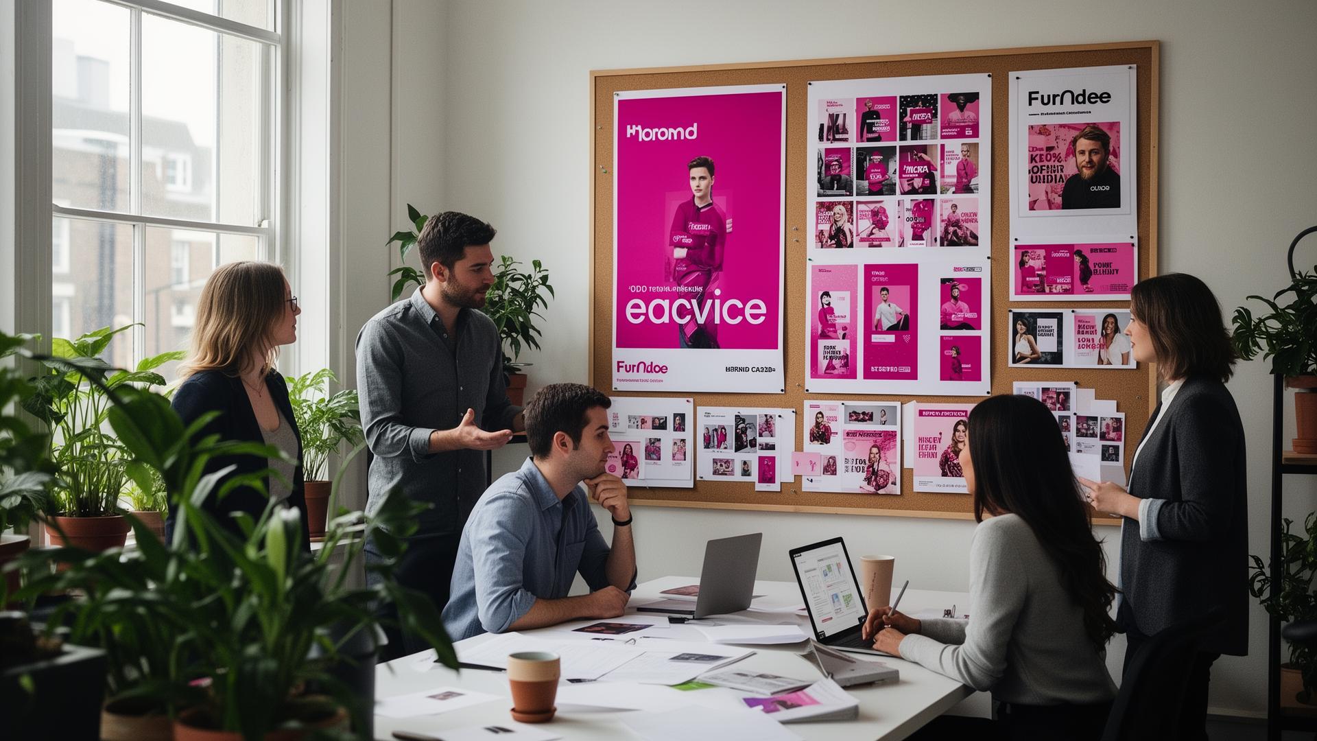 Creative Marketing Group Brand Awareness — UK billboard and social media campaign display in a city centre