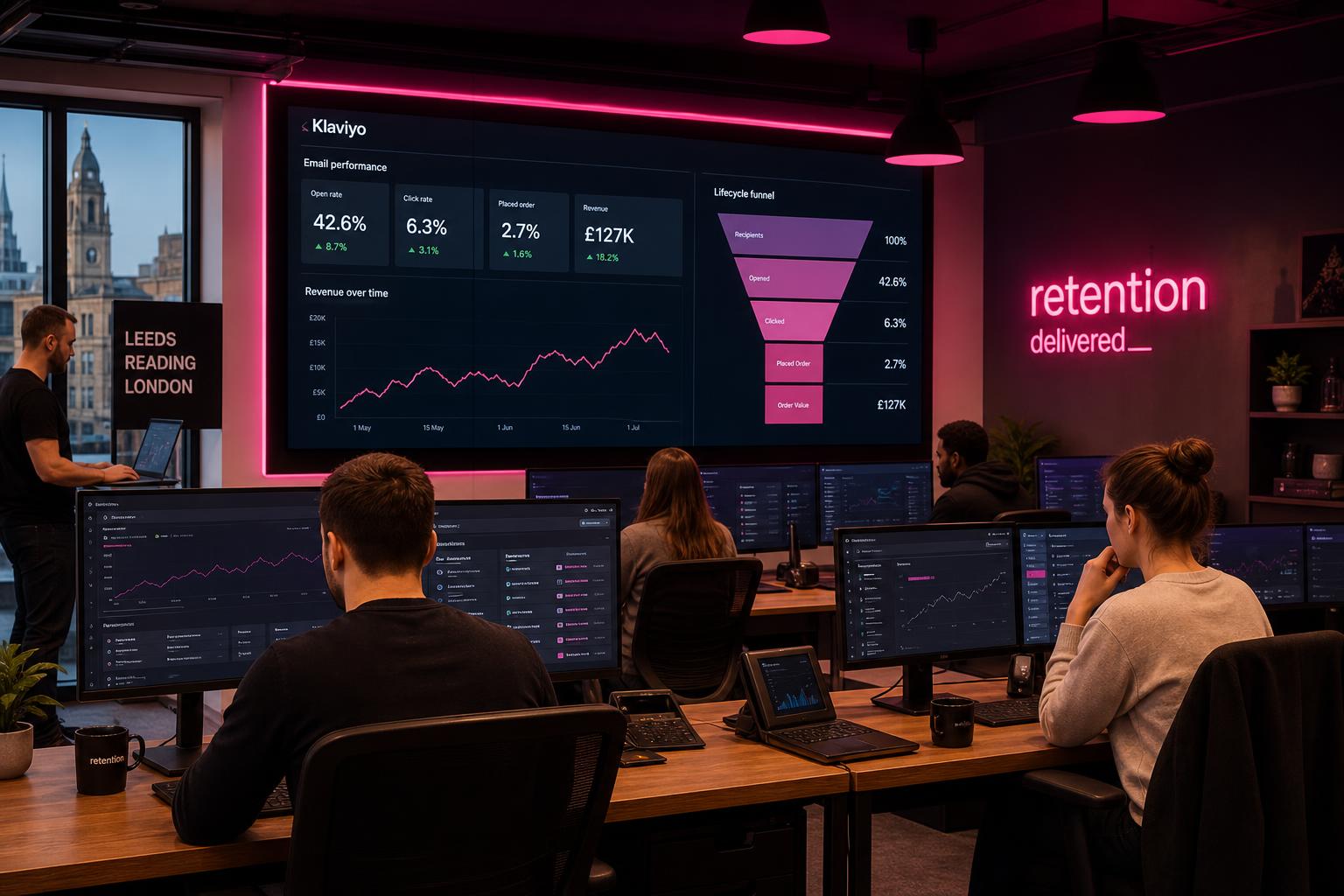 Creative Marketing Group Klaviyo Gold Partner Agency — UK email and SMS marketing team driving ecommerce lifecycle revenue